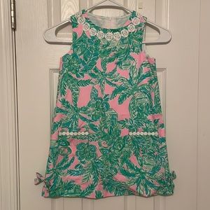 Lilly Pulitzer Girls Shift Dress Size 6